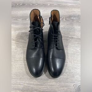 New Boss Oracle Cap Toe Men Boots Size 7.5 Black